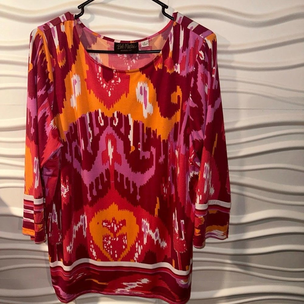 Bob Mackie Wearable Art Blouse - image 1